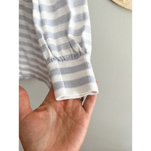 Loft | Blue and White Top | Sz S - Picture 3 of 6